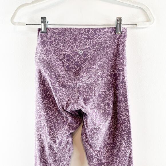 Lululemon Align Leggings Pant II 25" Arabesque Antoinette Smoky Quartz Purple 4 - Picture 9 of 9